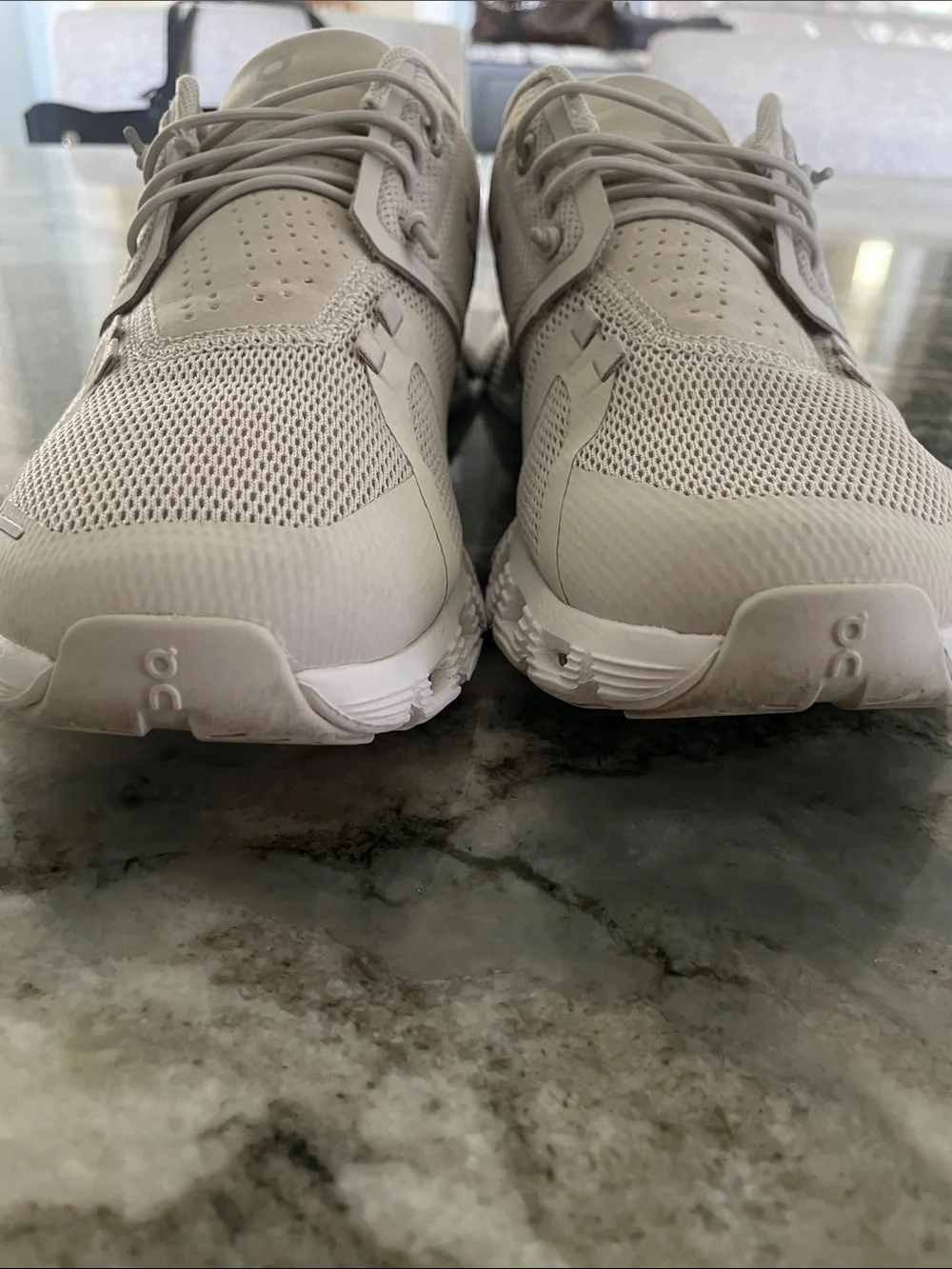 ON Cloud 5 Lightweight Running Shoe Pearl White